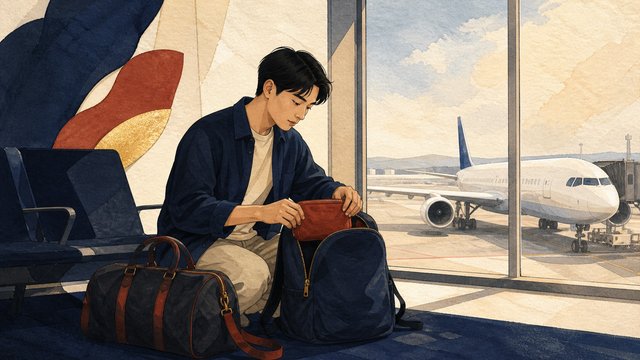 Hành khách sắp xếp hành lý xách tay trước chuyến bay đến Đức