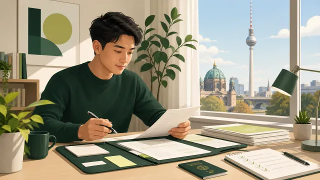 Hồ sơ xin visa du học nghề Đức gồm hộ chiếu, hợp đồng đào tạo và giấy tờ chứng minh