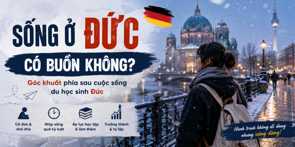“Sống ở Đức có buồn không?” Có lẽ đây là một trong những câu hỏi được tìm kiếm nhiều nhất bởi những bạn đang chuẩn bị du học nghề Đức hoặc có ý định định cư tại Đức.
