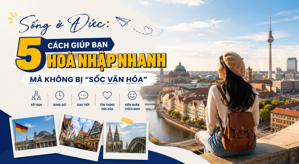 Sống ở Đức và hành trình hòa nhập của du học sinh Việt Nam với văn hóa, con người và cuộc sống tại Đức qua 5 bí quyết thích nghi nhanh mà không bị sốc văn hoá.